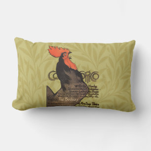 Coussin Rectangle Rooster Steinlen Cocorico