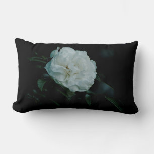 Coussin Rectangle Rose blanche