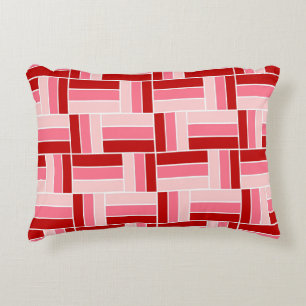 Coussin Rectangle rose Et rouge