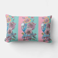 Rose Floral Roses Budgie Bird Femmes Aqua Cus rose