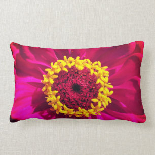 Coussin Rectangle Rose vif et rouge
