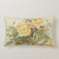 Roses jaunes de style de tapisserie