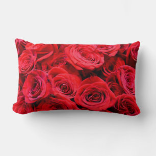Coussin Rectangle Roses rouges