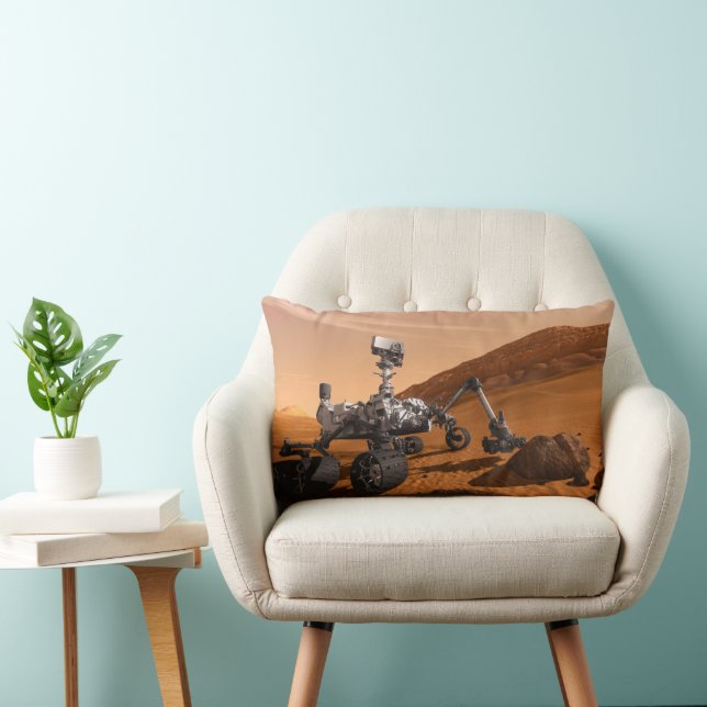 Coussin Rectangle Rover Curiosity Du Laboratoire Scientifique Mars. (Chaise)