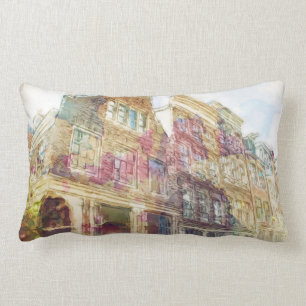 Coussin Rectangle Rues de vieil Amsterdam
