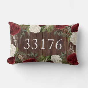 Coussin Rectangle Russe Code Zip Roses Juste Marié Couple