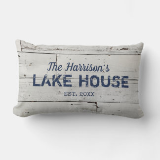 Coussin Rectangle Rustic Farmhouse Custom Nom De Famille Jeter Oreil