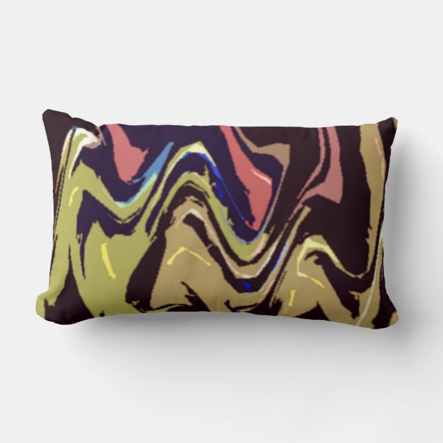 Coussin Rectangle Rythme de couleur 2 (Recto)