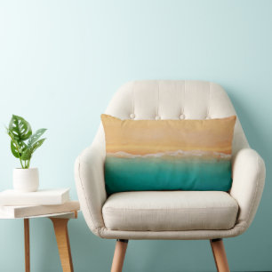 Coussin Rectangle Sable et rivage de la mer Photo