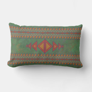 Coussin Rectangle Sagebrush sud-ouest Vert Design géométrique Lumbar