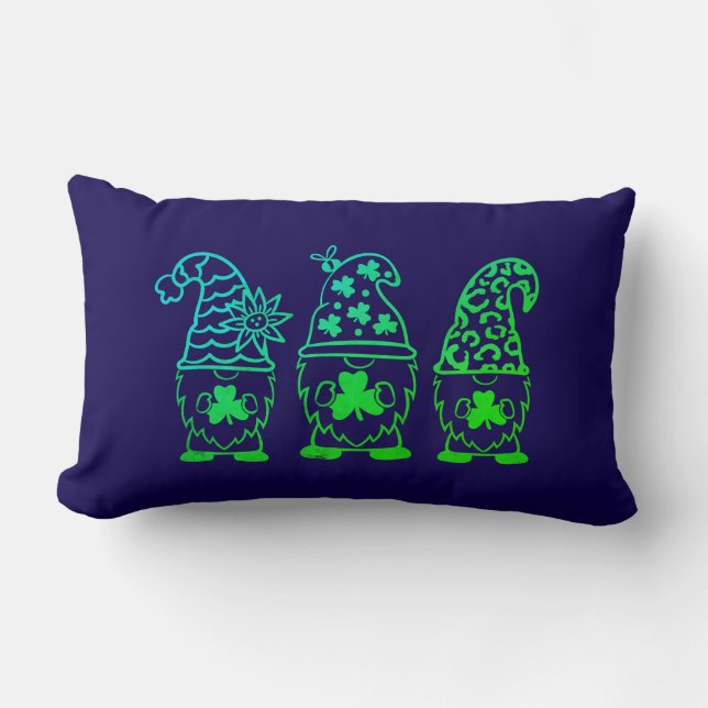 Coussin Rectangle Saint Patrick's Day Gnomes-60682 (Recto)
