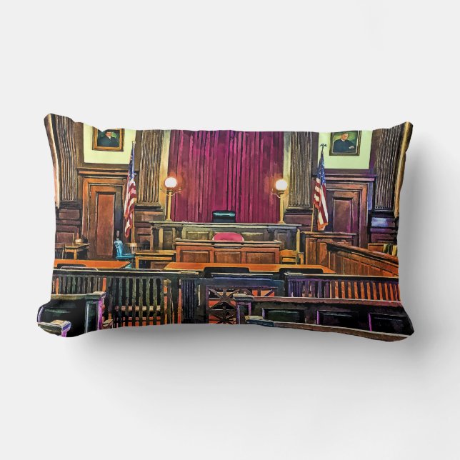 Coussin Rectangle Salle d'audience (Recto)