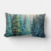 Sapins de Noël verts Forêt d'hiver