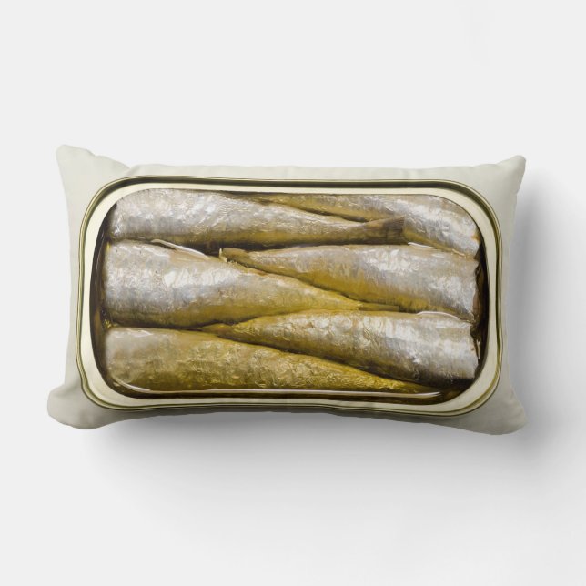Coussin Rectangle Sardines en conserve (Recto)