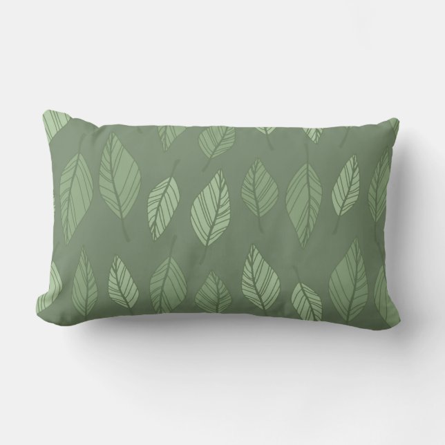 Coussin Rectangle Sauge moderne (Recto)