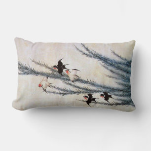 Coussin Rectangle Saule et hirondelle, Hokusai
