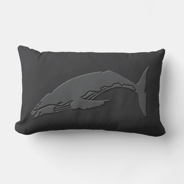 Coussin Rectangle Sauvez les baleines #3 (Recto)
