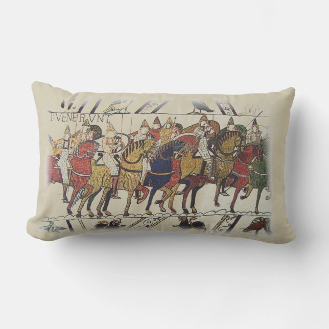 Coussin Rectangle Scène de tapisserie - la tapisserie de Bayeaux (Recto)