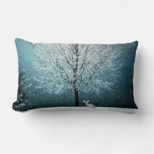 Coussin Rectangle Scène hivernale