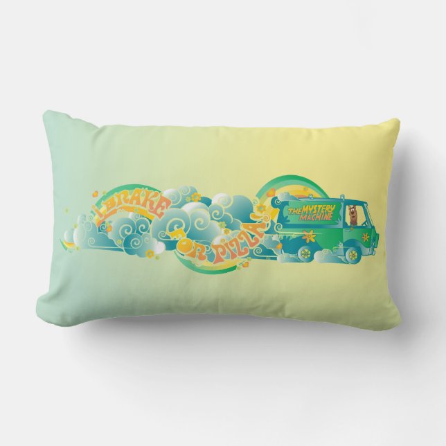 Coussin Rectangle Scooby-Doo | Machine Mystère "Je freine pour la pi (Recto)