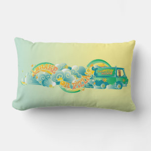 Coussin Rectangle Scooby-Doo Mystery Machine "I Brake For Pizza"