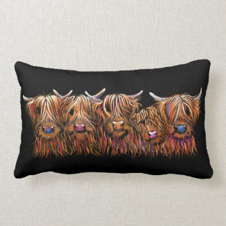 Coussin Rectangle SCoTTiSH HigHLaND CoWs ' THe McHaiRY CooS '