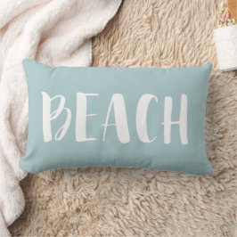Coussin Rectangle Seafoam Green Beach House Bande Nautique