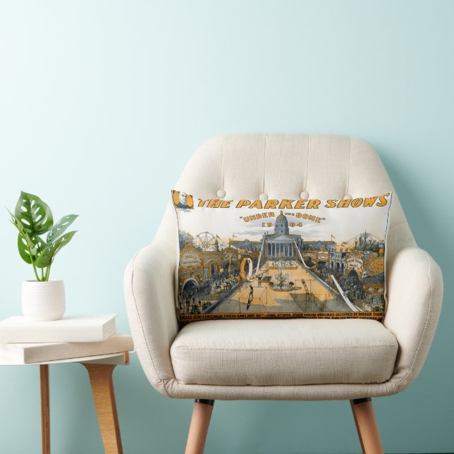 Coussin Rectangle Semi-centenaire du Kansas. State House Grounds. (Chaise)