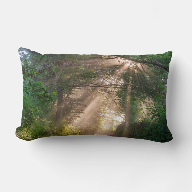 Coussin Rectangle sentier forestier (Recto)