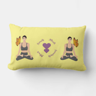 Coussin Rectangle Sérénité Attire Serendipity Yoga Butterfly Love