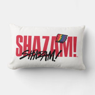 Coussin Rectangle SHAZAM ! Furie des dieux Logo des boulons arc-en