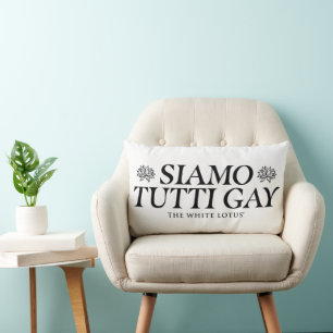 Coussin Rectangle Siamo Tutti Gay - Le Lotus Blanc