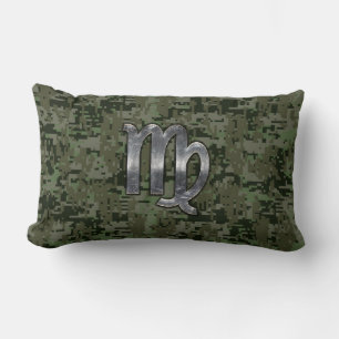 Coussin Rectangle Signe Virgo Zodiac en caméscope numérique vert