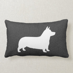 Coussin Rectangle Silhouette de Pembroke Welsh Corgi