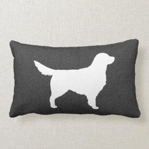 Coussin Rectangle Silhouette de Retriever doré