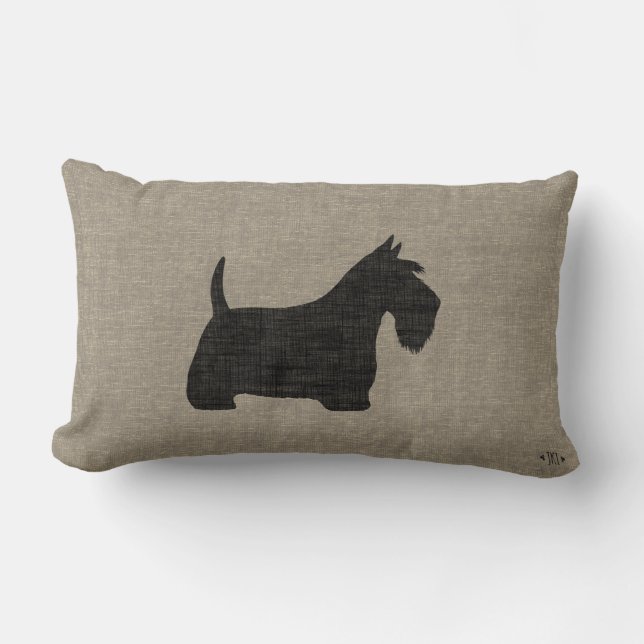 Coussin Rectangle Silhouette Faux Linen (Recto)