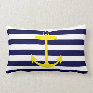 Coussin Rectangle Silhouette jaune d'Ancre