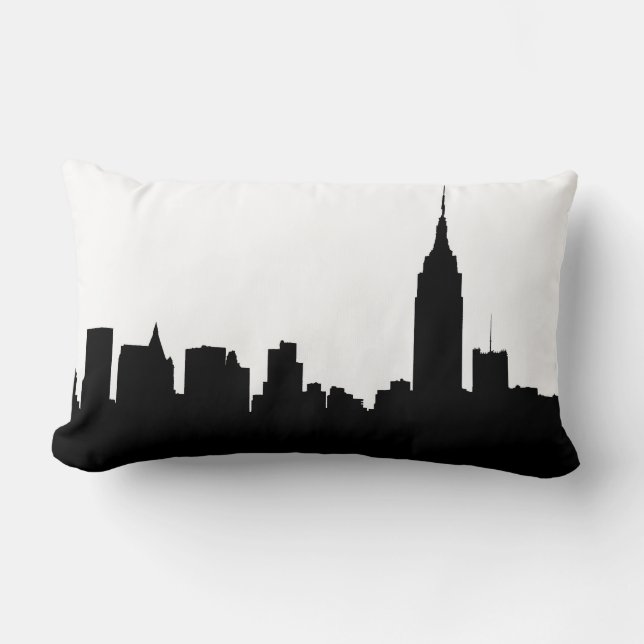 Coussin Rectangle Silhouette Skyline NYC, ESB #1 (Recto)
