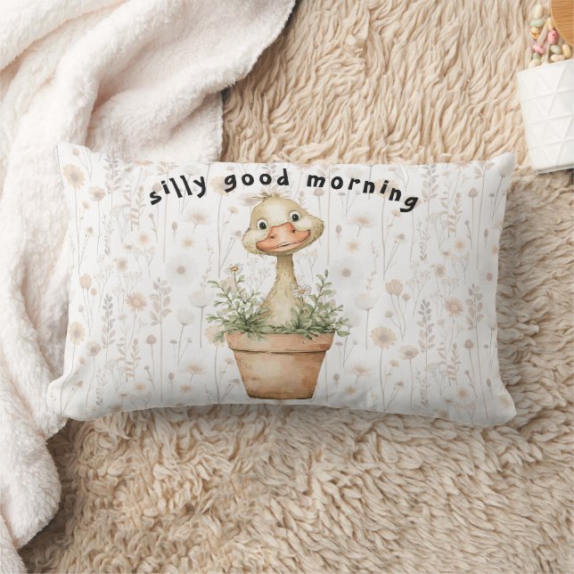 Coussin Rectangle Silly good morning Kitchen Throw Pillow (Couverture)