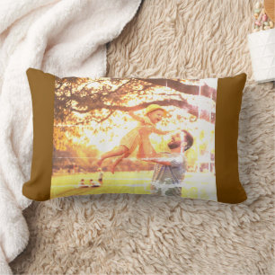 Coussin Rectangle Simple logo personnalisé élégant minimal ici entre