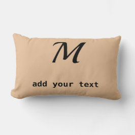 Coussin Rectangle simple minimum ajouter votre texte monogramme phot