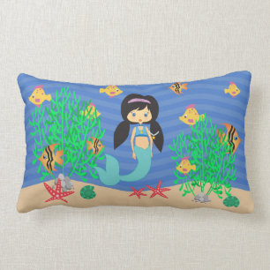 Coussin Rectangle Sirène sous la mer