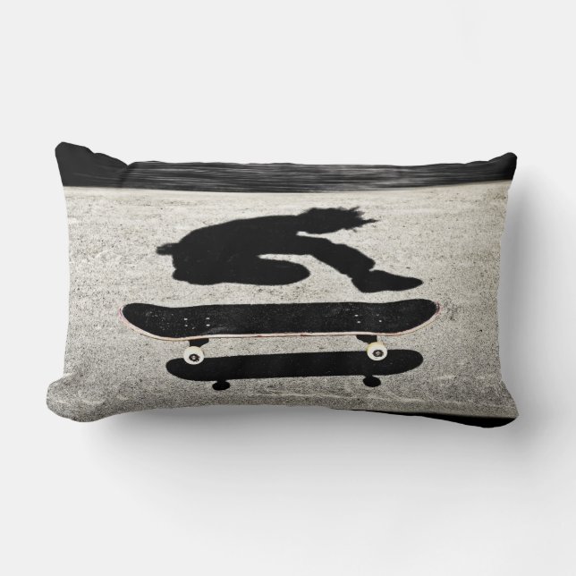 Coussin Rectangle skateboard pris en sandwich (Recto)