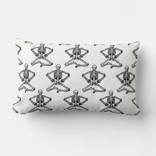 Coussin Rectangle Skeletons Halloween Throw Pillow-Scary