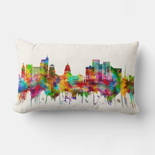Coussin Rectangle Skyline Boise Idaho (Recto)