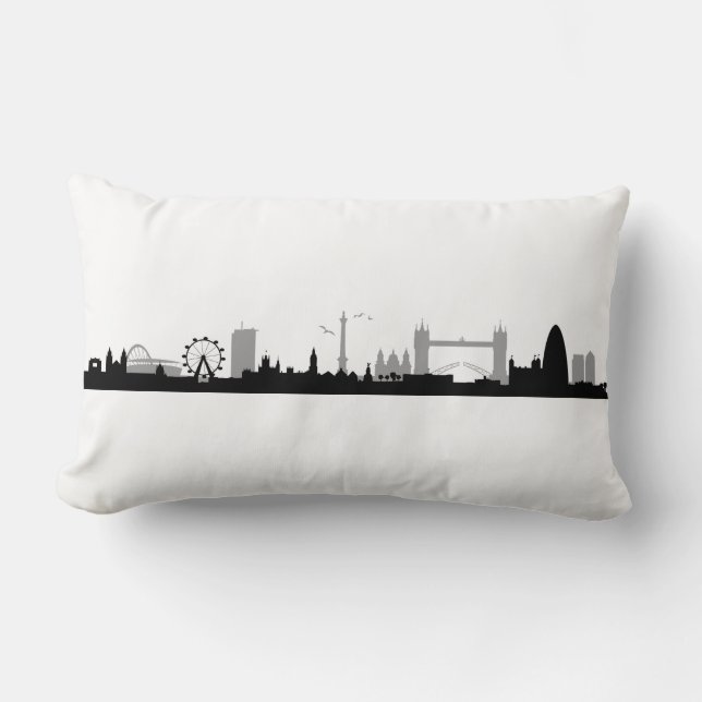 Coussin Rectangle Skyline Londres (Recto)