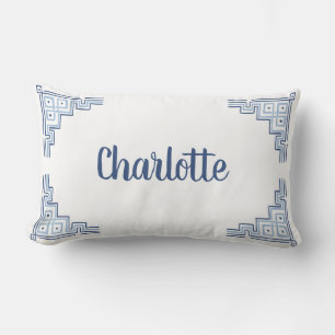 Coussin Rectangle Slate Blue Chinoiserie Nom