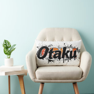Coussin Rectangle Slogan Otaku Style Urbain