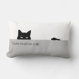 Coussin Rectangle Sneaky Cat vous a offert un cadeau