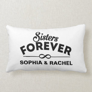 Coussin Rectangle Soeurs faites sur commande pour toujours